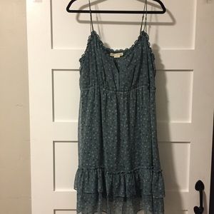 NWT Teal Ruffle Dress by American Eagle Outfitters